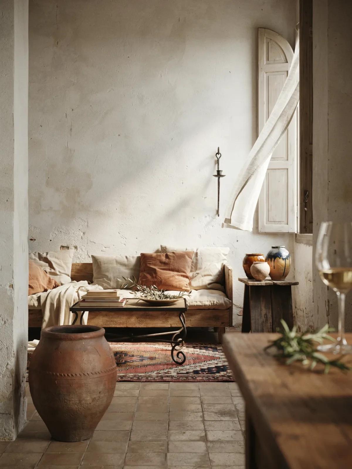 14. Earthy Mediterranean Living Room Retreat 14. Earthy Mediterranean Living Room Retreat