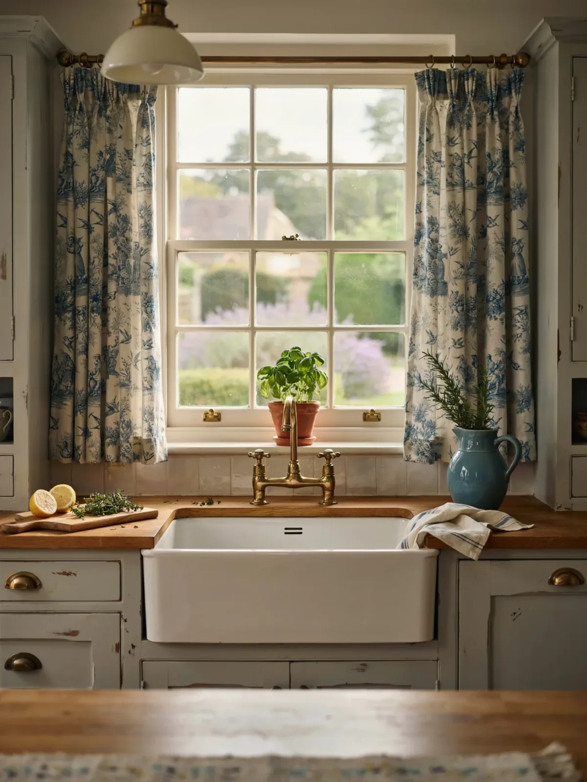 6. French Country Elegance With Toile Fabric 6. French Country Elegance With Toile Fabric