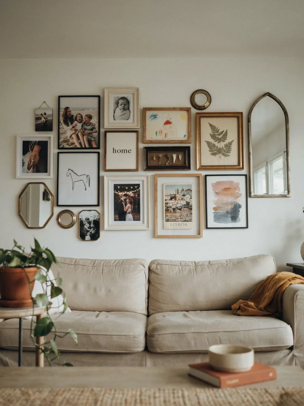 3. Gallery Wall Living Room Makeover 3. Gallery Wall Living Room Makeover