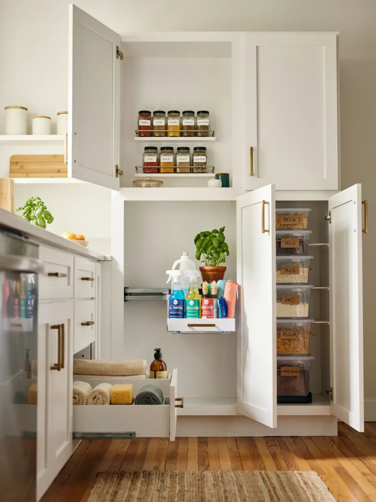 10. Hidden Cabinet Organizer Makeover