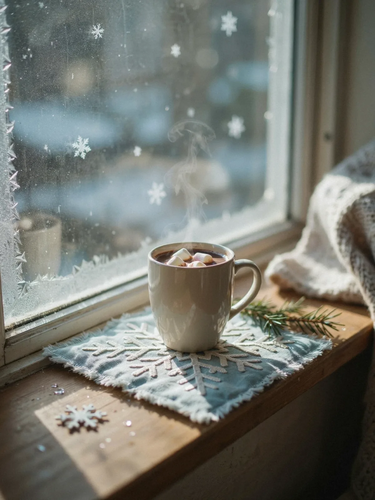 13. Holiday Snowflake Mug Rug 13. Holiday Snowflake Mug Rug