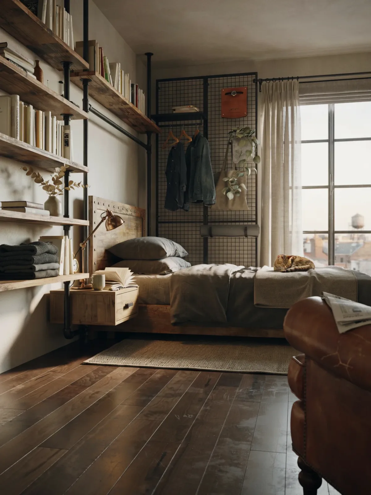 11. Industrial Smart Storage Bedroom 11. Industrial Smart Storage Bedroom