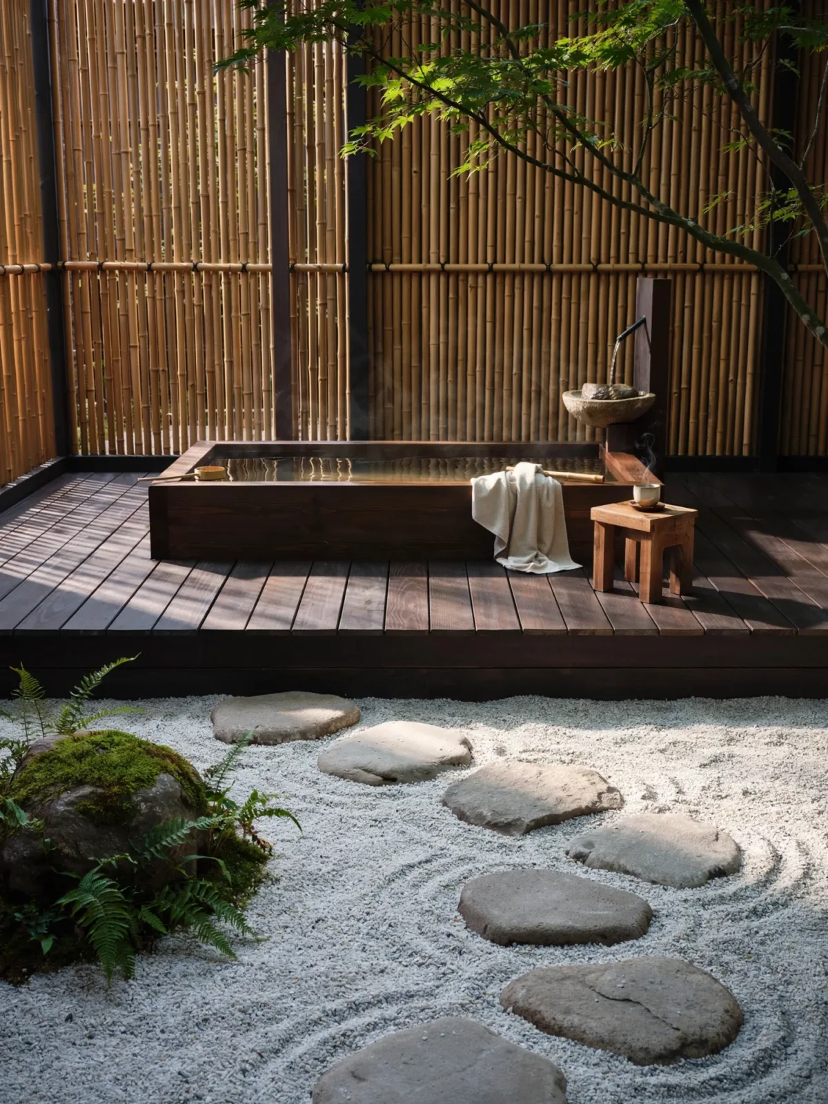 8. Japanese Zen Bathing Garden 8. Japanese Zen Bathing Garden