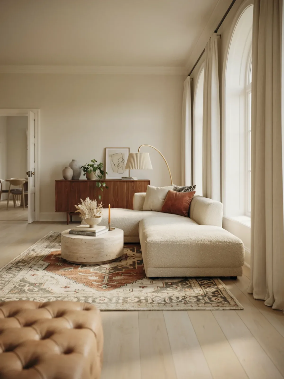 Living Room Rugs With Beige Couch Styling Tips for a Balanced and Sophisticated Look You'll Love