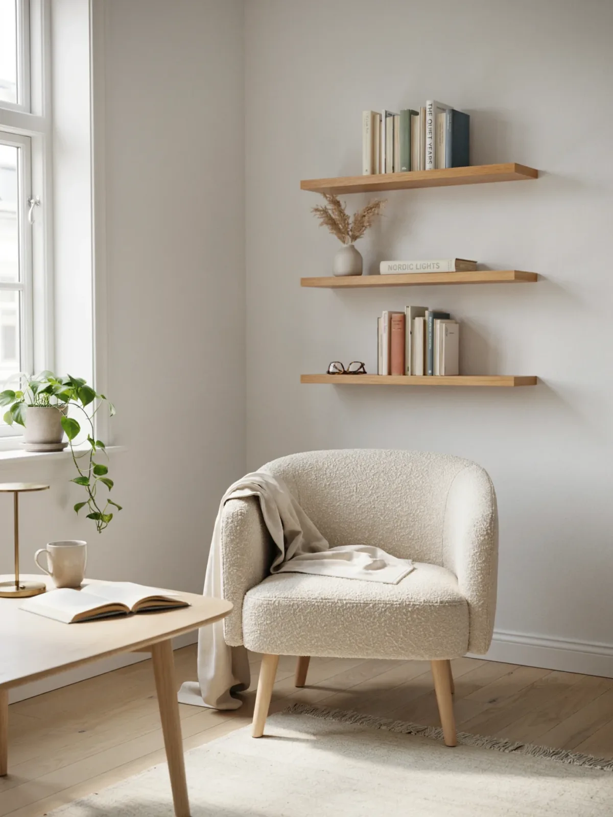 2. Minimalist Scandinavian Reading Nook 2. Minimalist Scandinavian Reading Nook