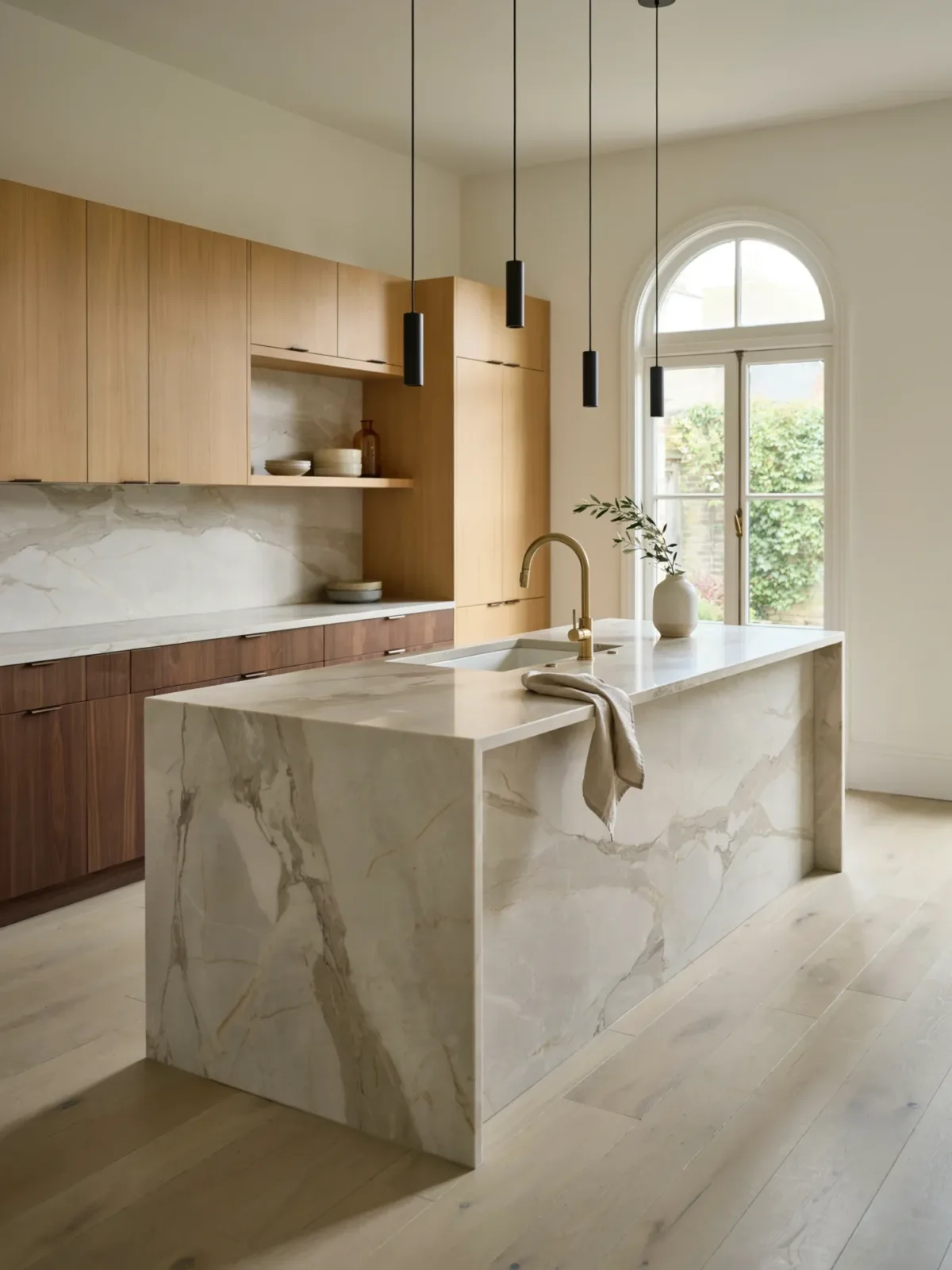 6. Mixed Wood Tone Designer Kitchen 6. Mixed Wood Tone Designer Kitchen