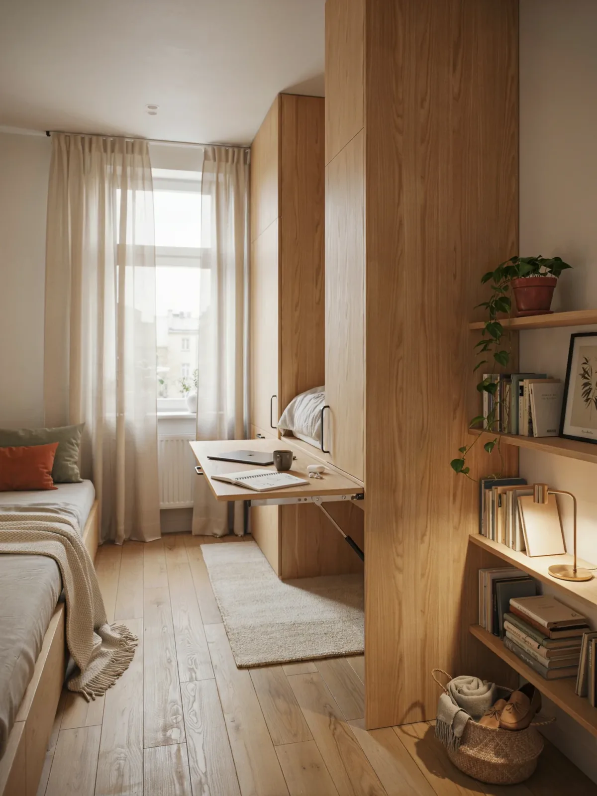 7. Modern Murphy Bed Workspace 7. Modern Murphy Bed Workspace