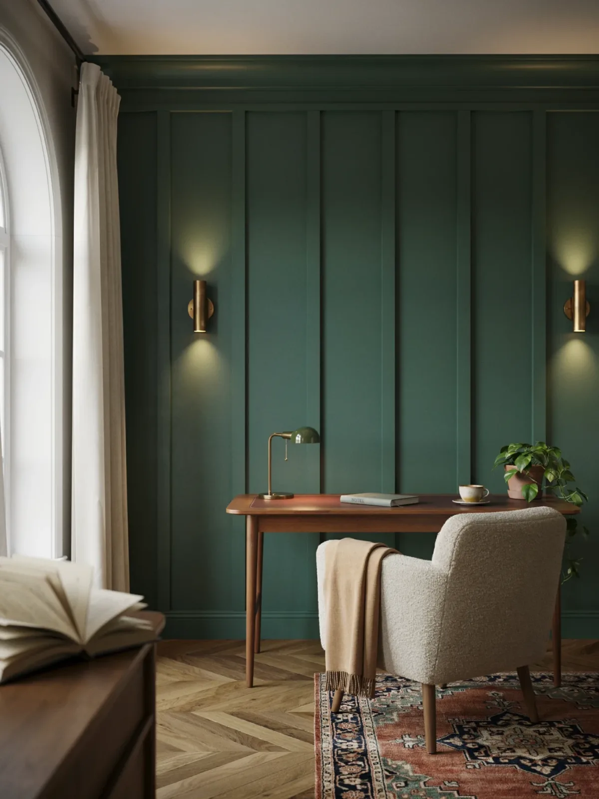 2. Moody Board And Batten Statement Wall 2. Moody Board And Batten Statement Wall