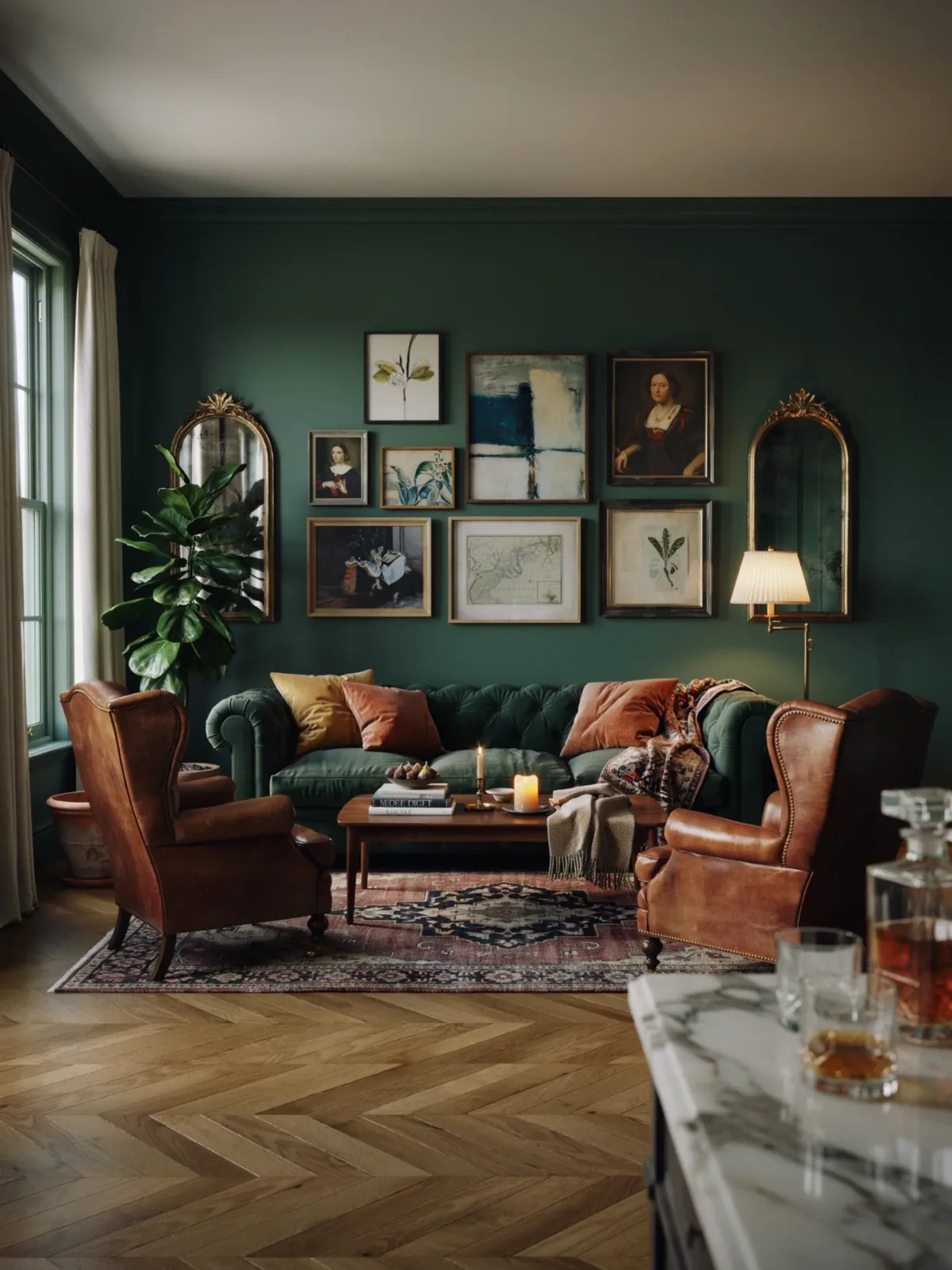 Moody Eclectic Living Room Inspiration That Creates Unforgettable Cozy Drama