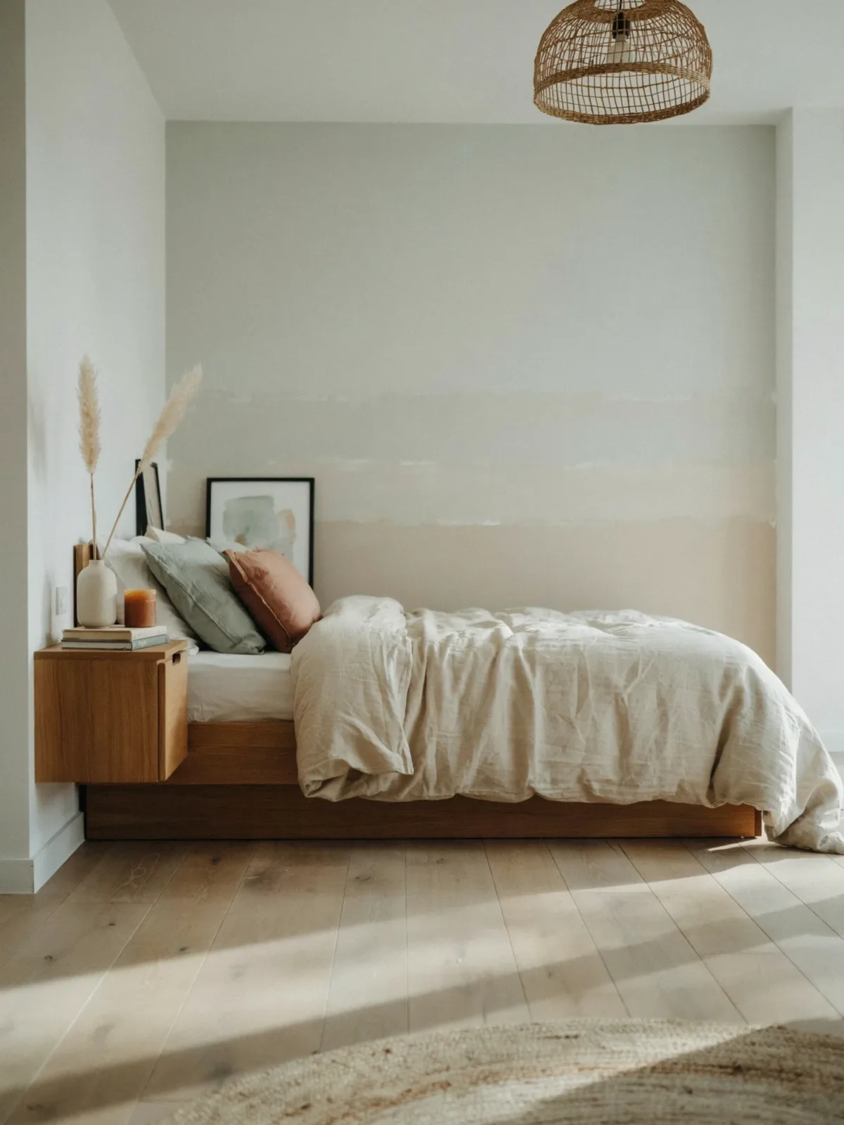 13. Ombre Painted Wall With Soft Color Transitions 13. Ombre Painted Wall With Soft Color Transitions