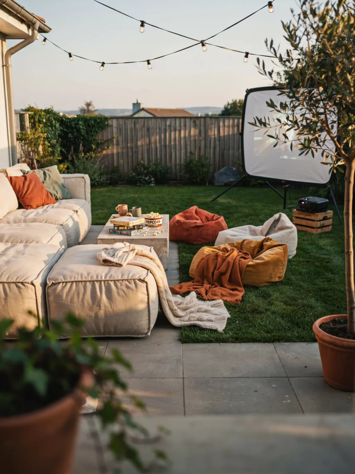 8. Outdoor Movie Night Haven 8. Outdoor Movie Night Haven