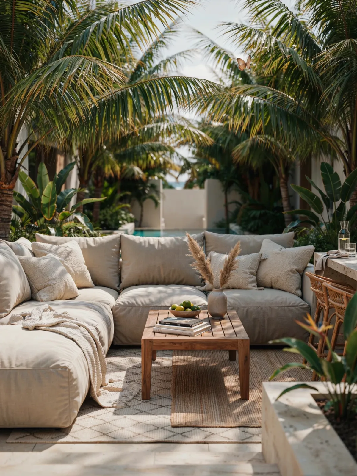 1. Resort-Inspired Lounge Retreat 1. Resort-Inspired Lounge Retreat