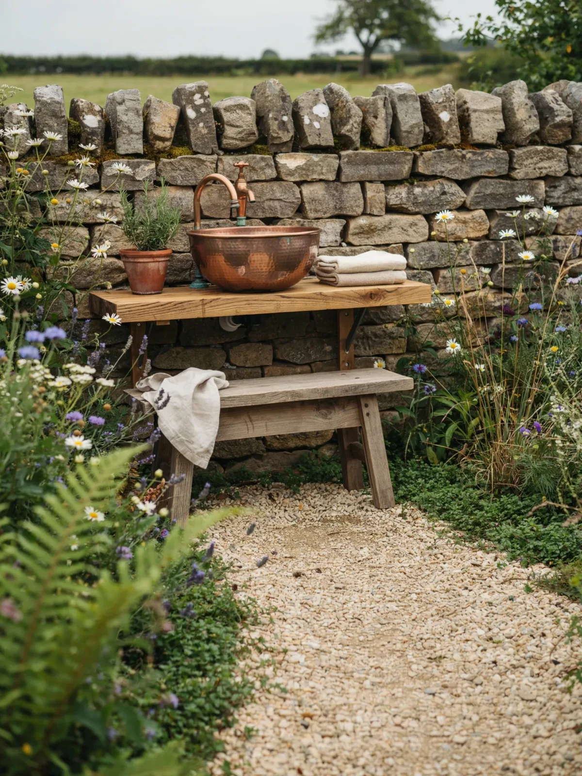 3. Rustic Stone Garden Sanctuary 3. Rustic Stone Garden Sanctuary