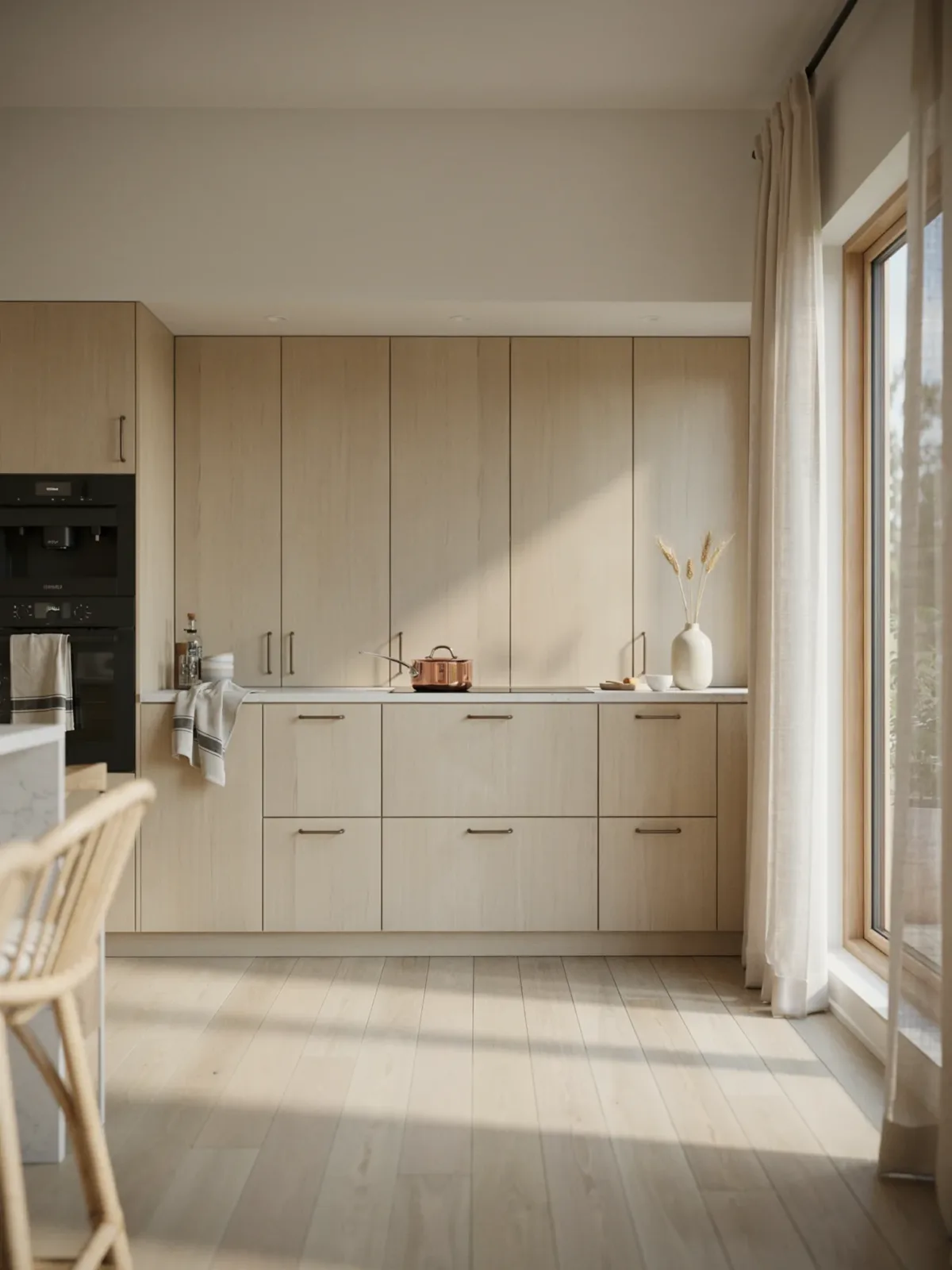 1. Scandinavian Oak Kitchen With Minimalist Elegance 1. Scandinavian Oak Kitchen With Minimalist Elegance