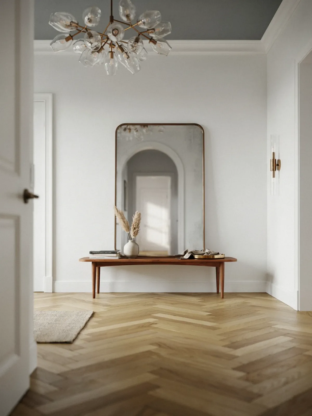 13. Slate Gray Entryway With Grand First Impressions