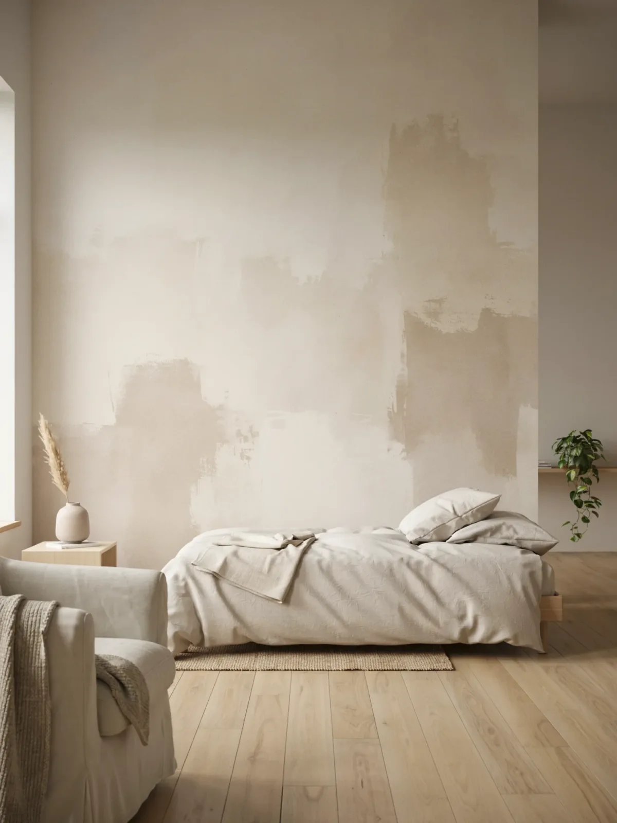 10. Textured Limewash Accent Wall 10. Textured Limewash Accent Wall