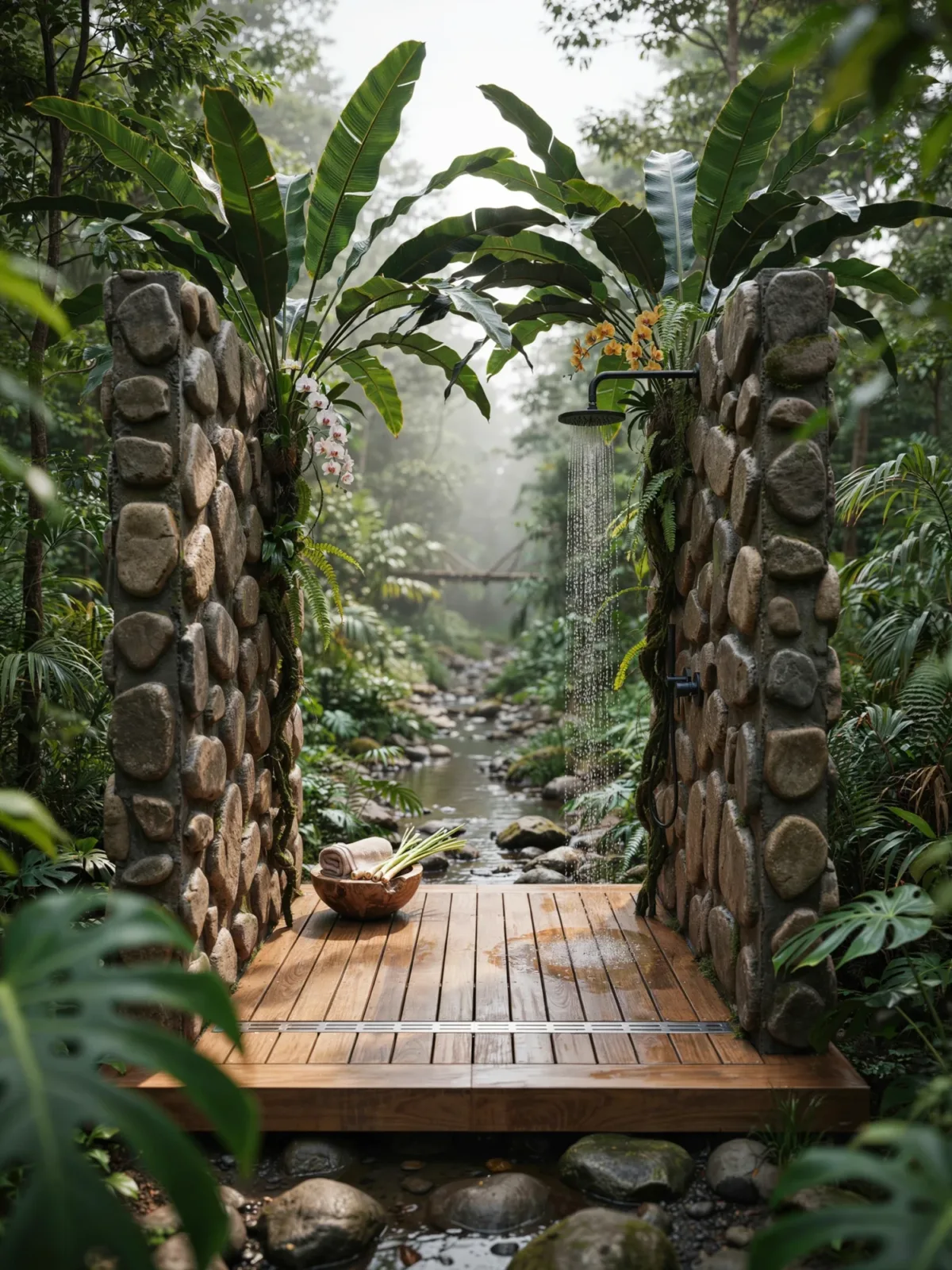 1. Tropical Jungle Retreat With Lush Greenery 1. Tropical Jungle Retreat With Lush Greenery