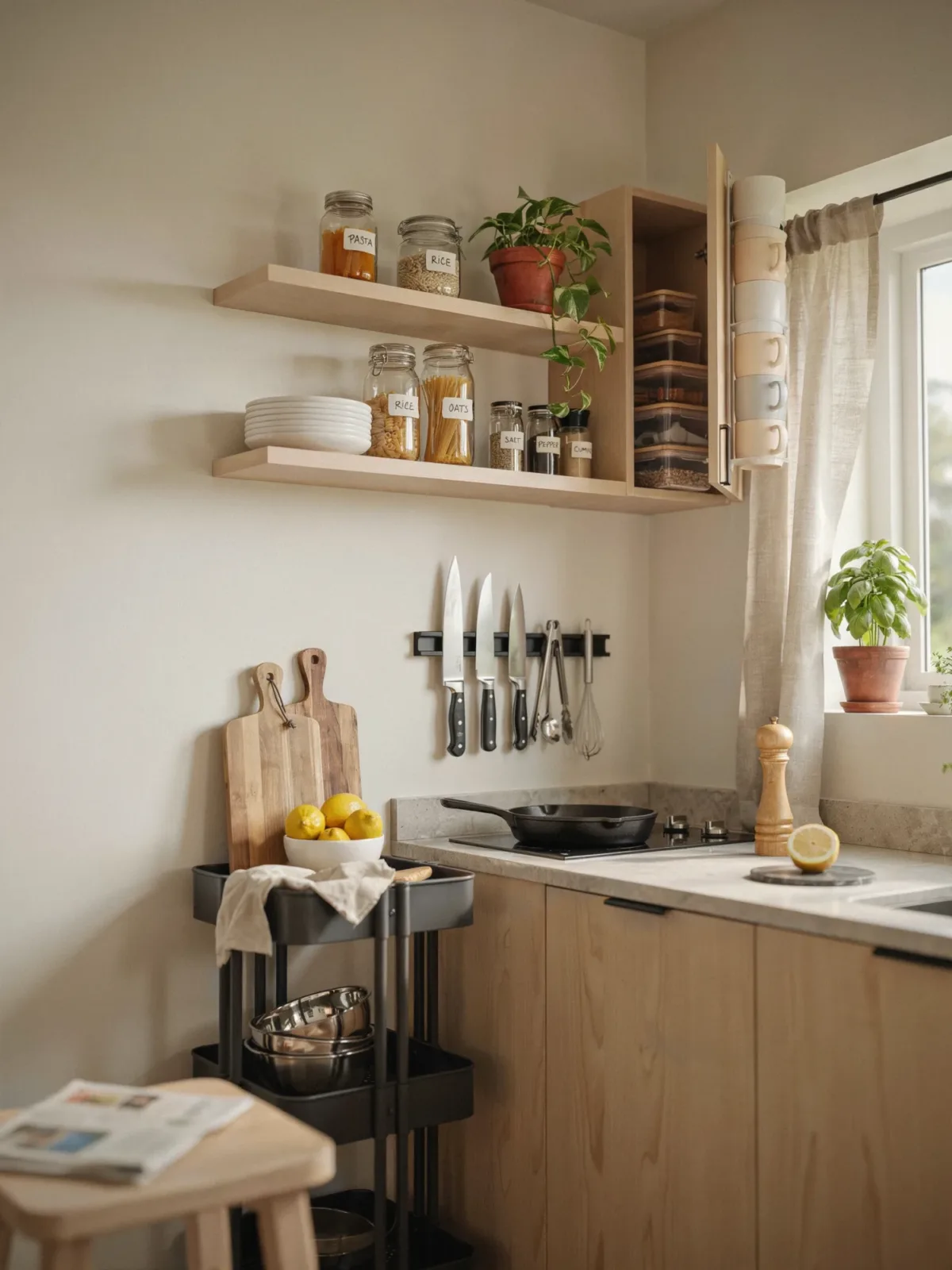 18. Ultimate Hidden Storage Rental Kitchen