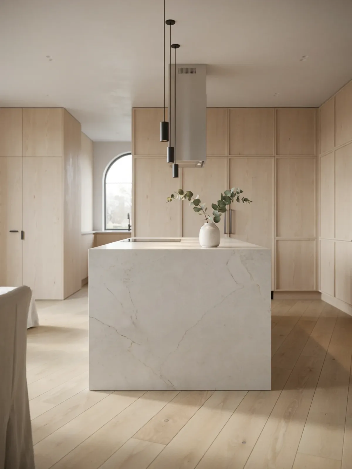 14. Ultra-Modern Handleless Wood Kitchen 14. Ultra-Modern Handleless Wood Kitchen