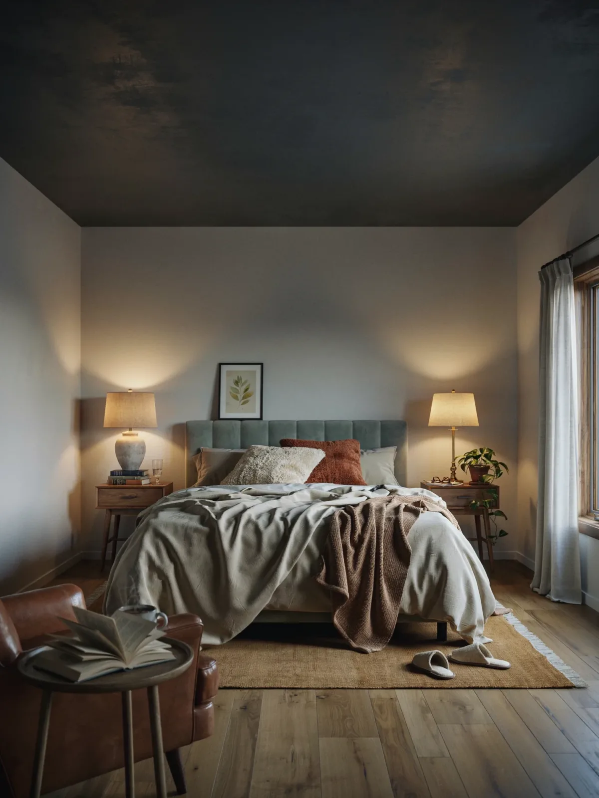 Why Dark Ceilings Work So Well in Bedrooms