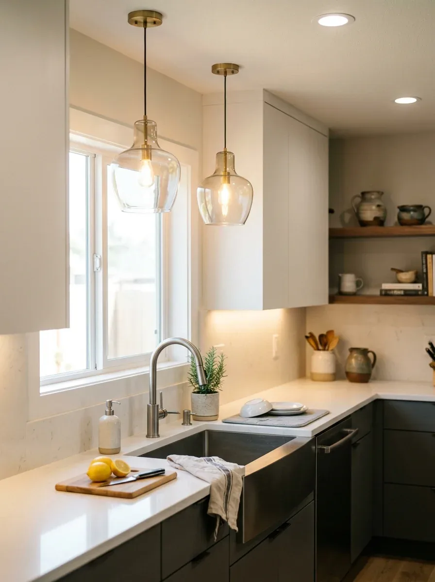 10 Kitchen Sink Lighting Ideas That Improve Functionality and Modern Kitchen Style