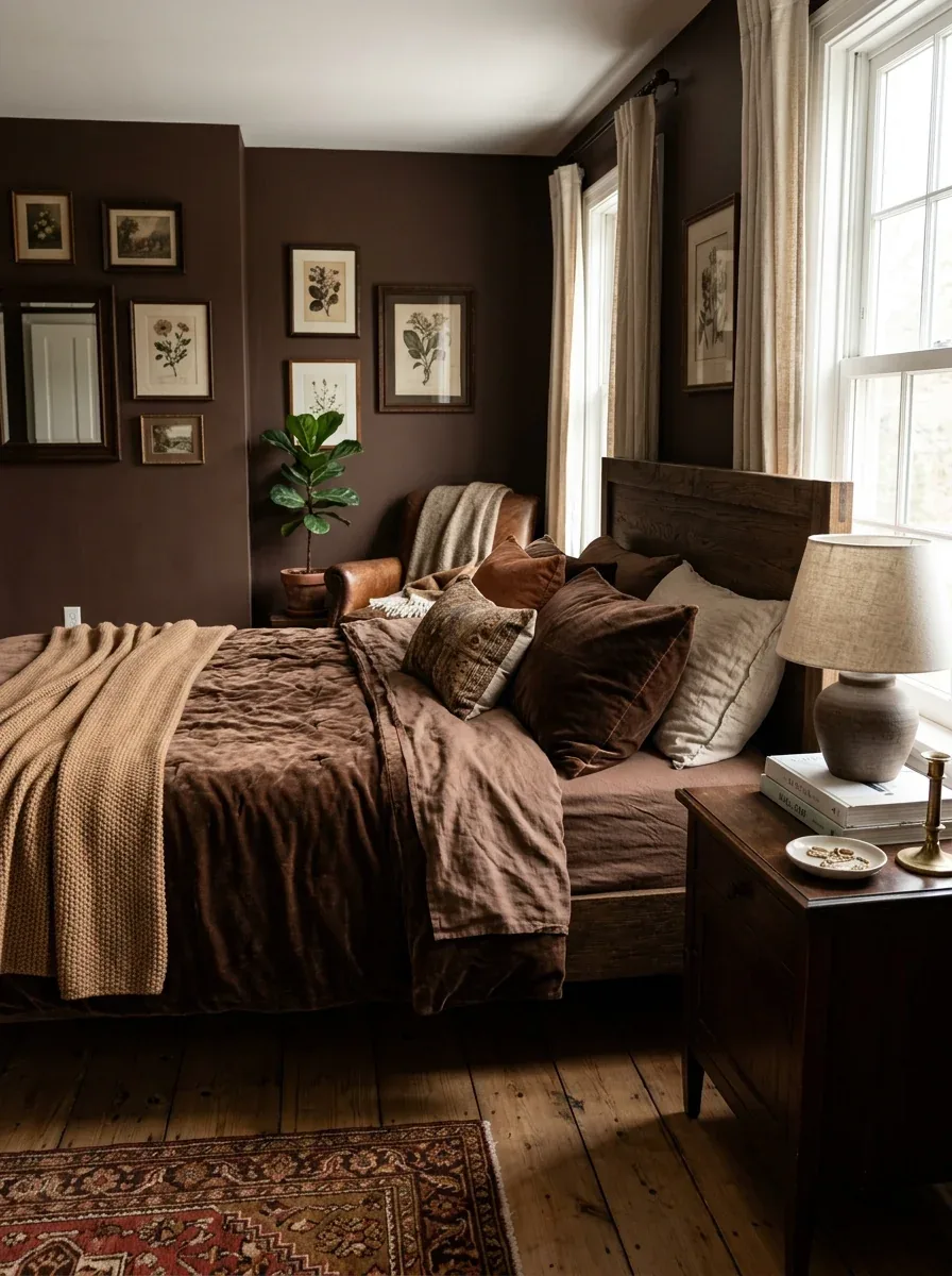 13 Chocolate Bedroom Ideas That Add Warmth and Rich Character to Your Home