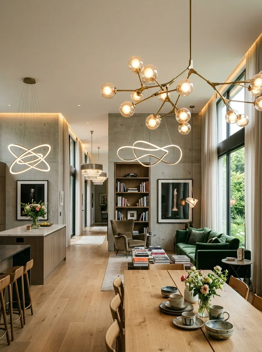 14 Modern Lighting Chandeliers That Instantly Elevate Contemporary Home Interiors