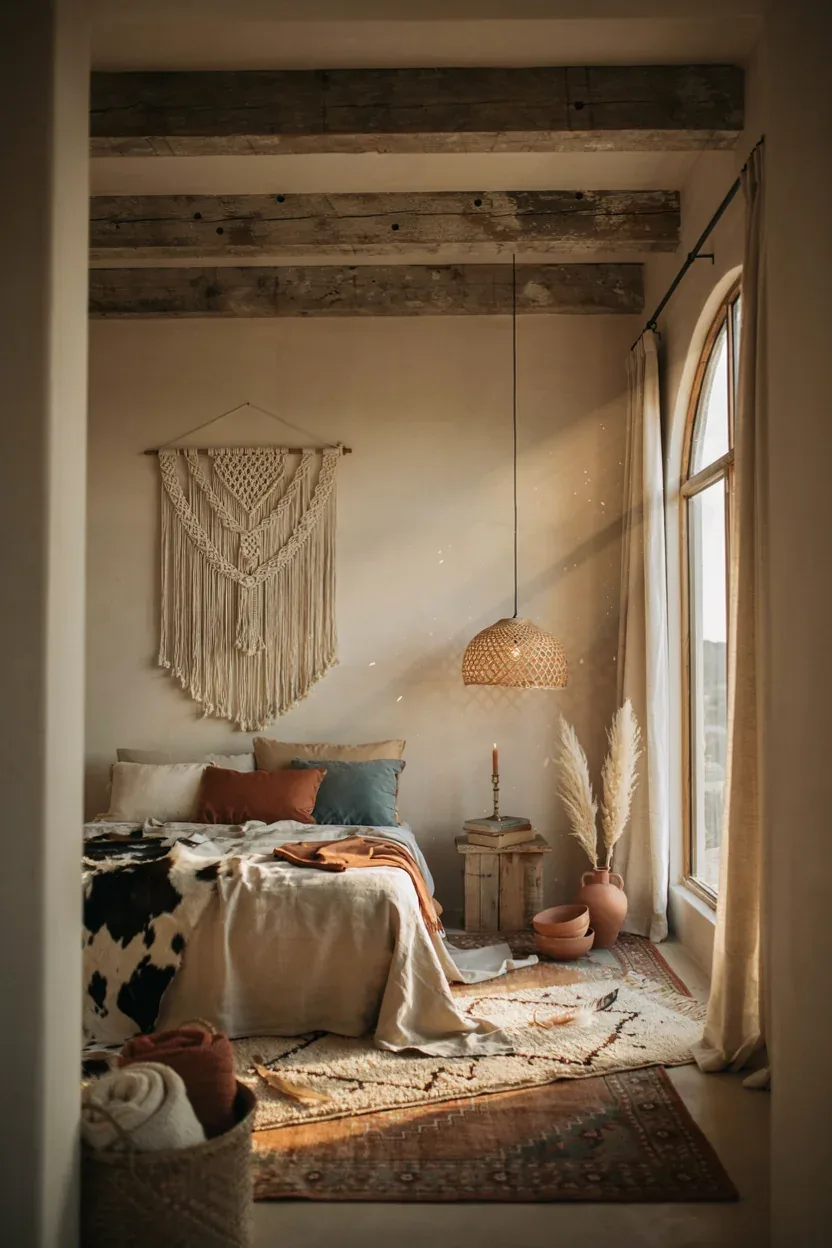 16 Boho Western Bedroom Ideas That Mix Rustic Charm With Relaxed Bohemian Style