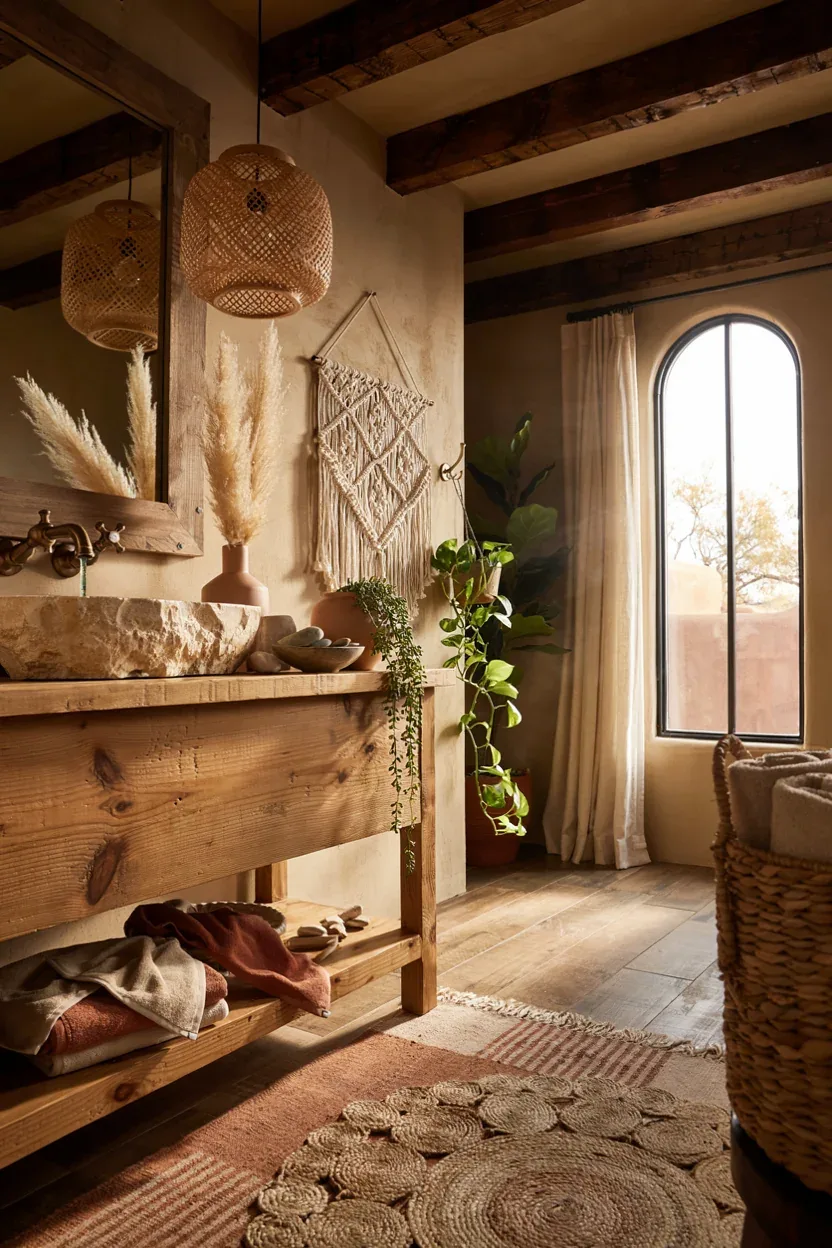Boho Western Bathroom Inspiration for Blending Rustic Charm With Relaxed Style You'll Absolutely Love
