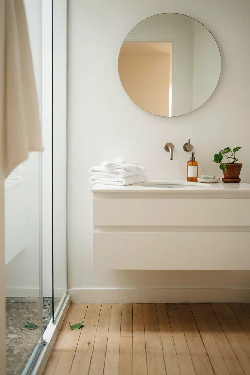 1. Bright Minimalist Spa Retreat