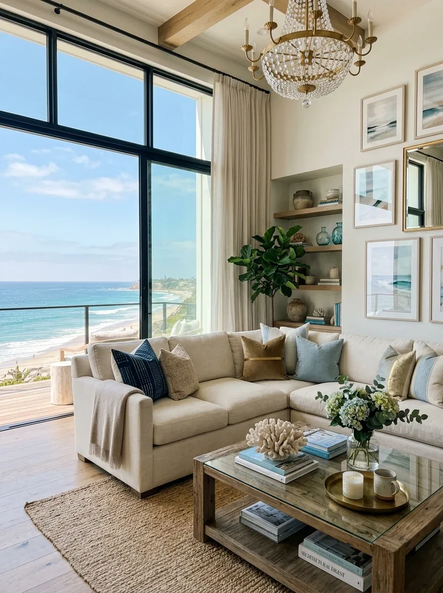 Coastal Glam Decor Inspiration for a Bright and Sophisticated Beach Style Home