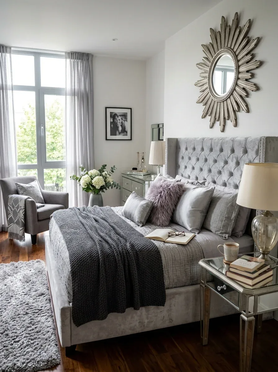Glam Bedroom Decor Grey Inspiration for a Timeless and Elegant Bedroom
