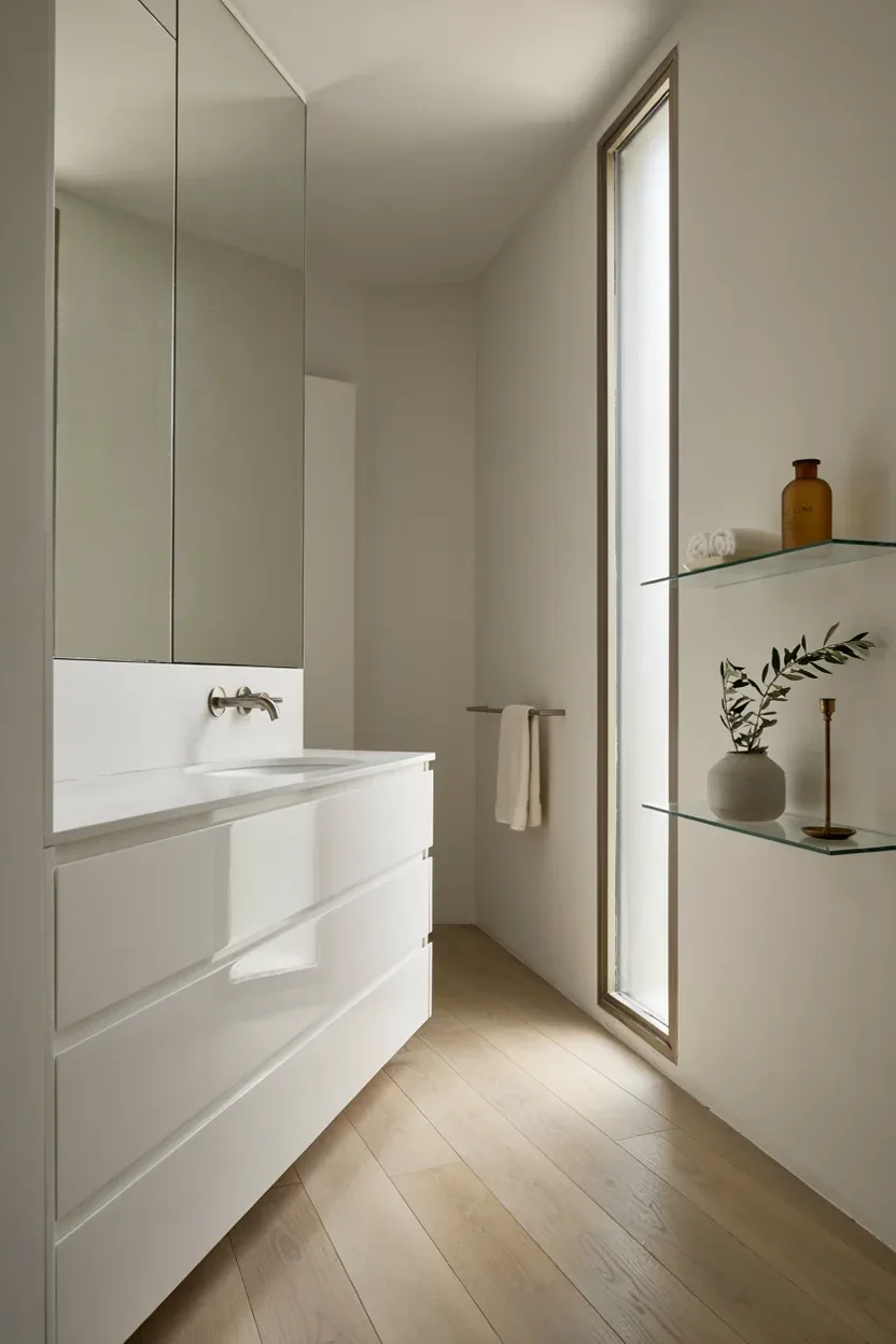 12. High-Gloss Contemporary Glam