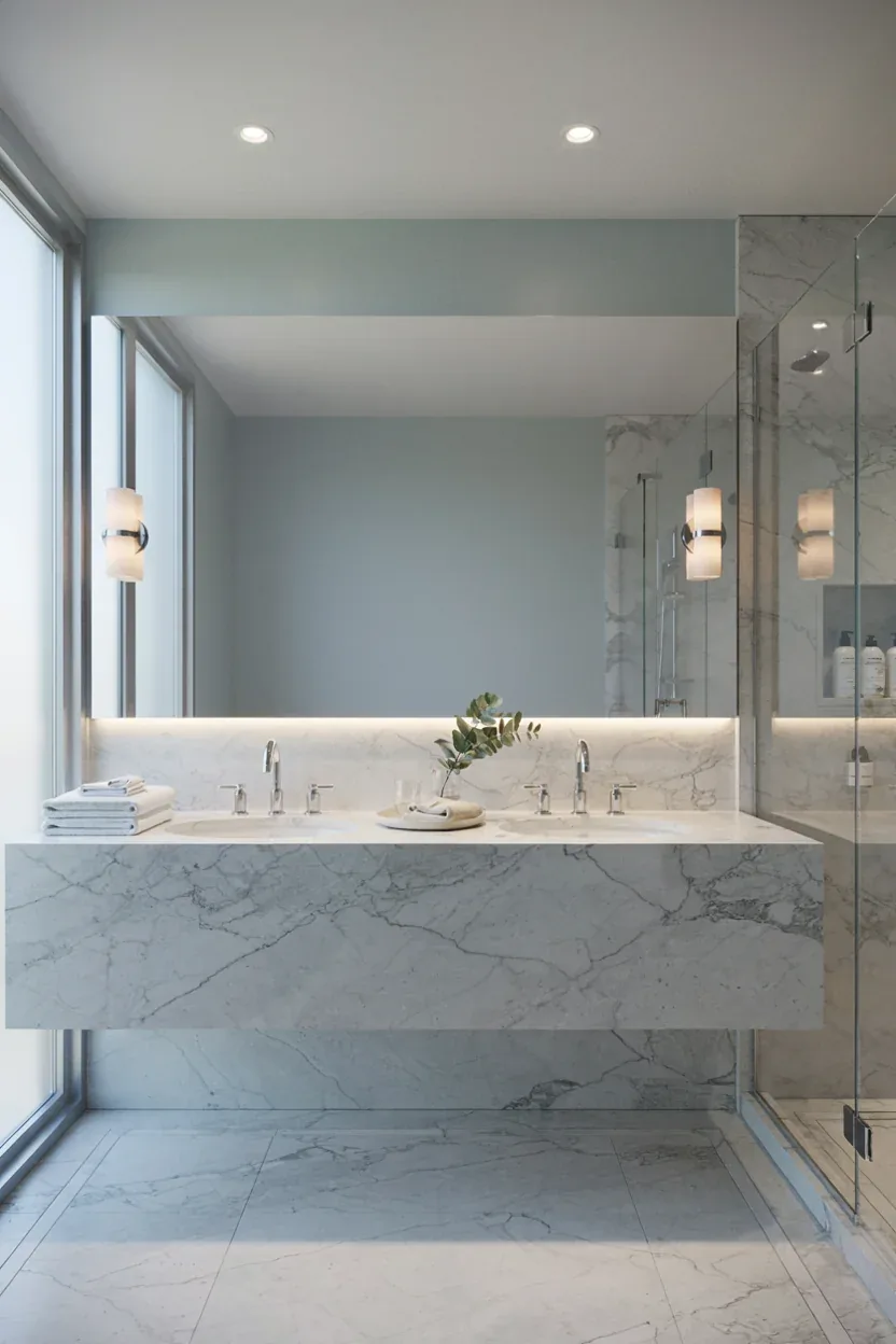 10. Hotel-Inspired Luxury Bathroom