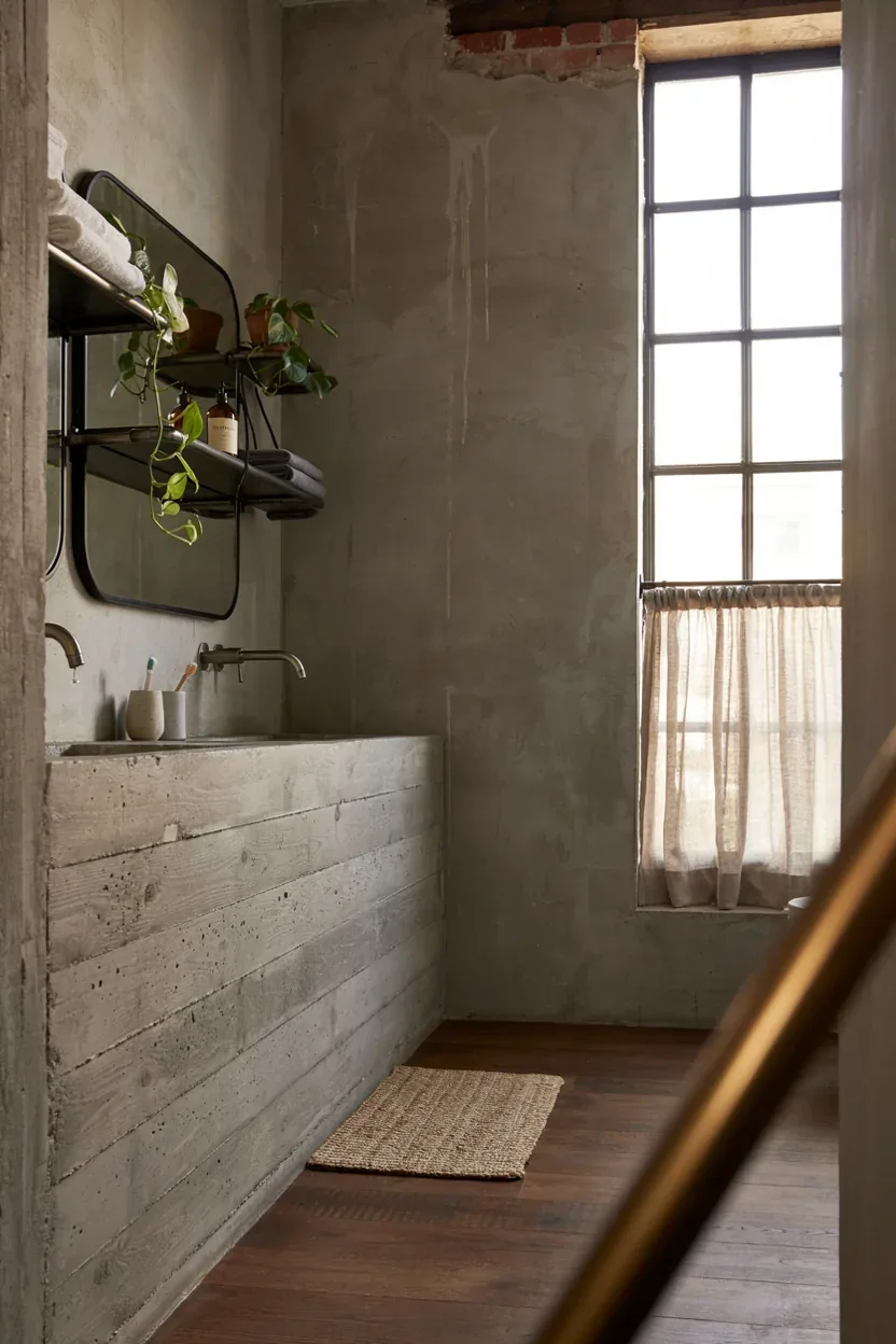 4. Industrial Urban Bathroom