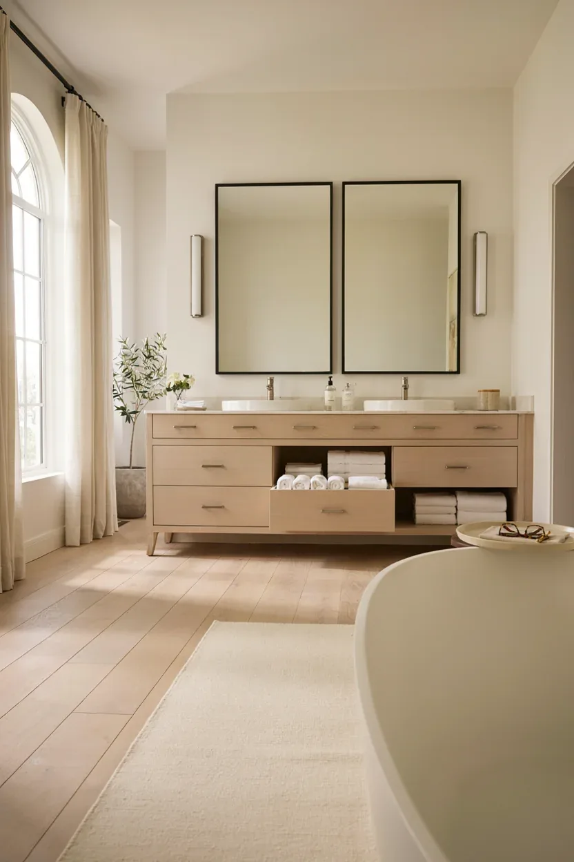 17. Luxe Double Vanity Family Bathroom