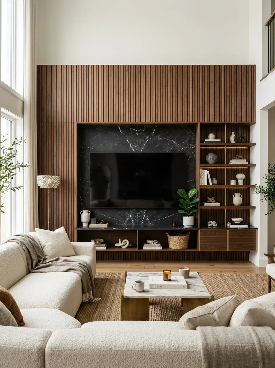 TV Wall Design Modern Luxury Inspiration for a Stylish and High End Living Room
